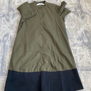Jil Sander navy
relaxed-fit shirt dress